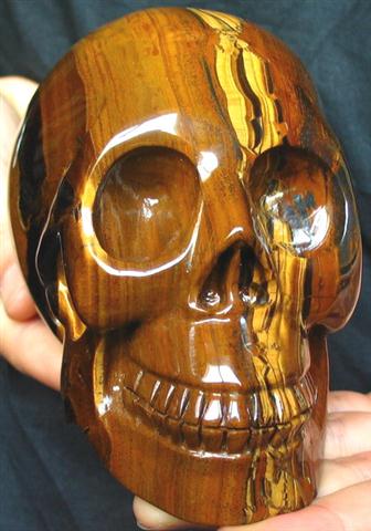 Tiger Iron skull  symbolizes clarity of mind 2064